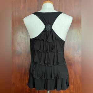 7 For All Mankind top with great back detail and drape neck front